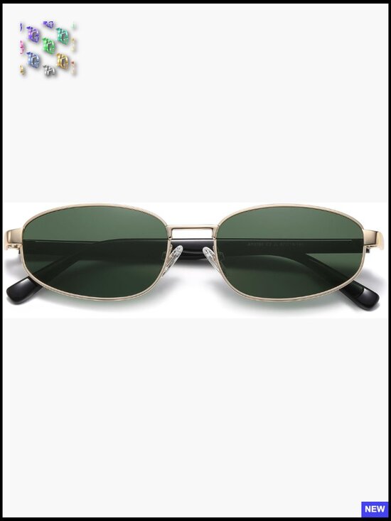 Accessories - Retro 90s Polarized Oval Rectangle Sunglasses Y2k Hexagon Sunnies